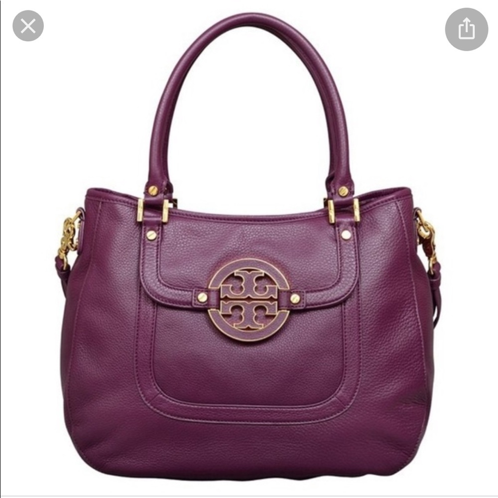 Tory Burch Rich Plum Hobo Bag